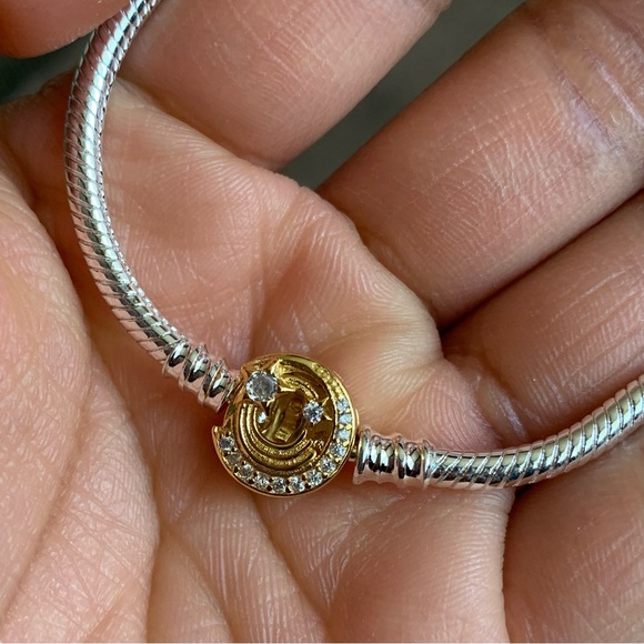 NWOT Moments Shooting Star Clasp Snake Chain Bracelet Sterling Silver 925 - Picture 5 of 10